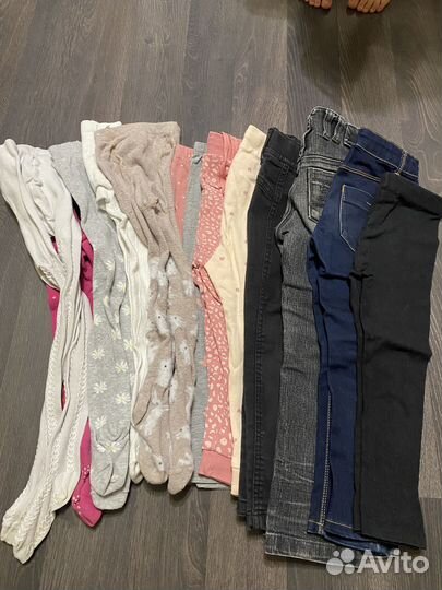 Большой пакет вещей на девочку 92-104