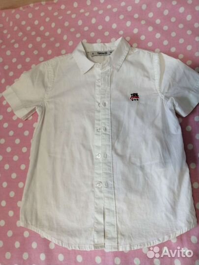 Белая рубашка для мальчика 104