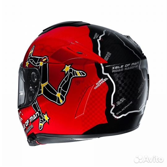 Шлем HJC rpha 70 isle OF MAN MC1