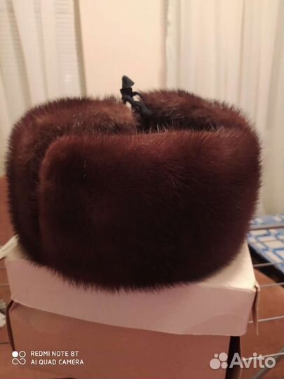 Норковая шапка мужская ушанка