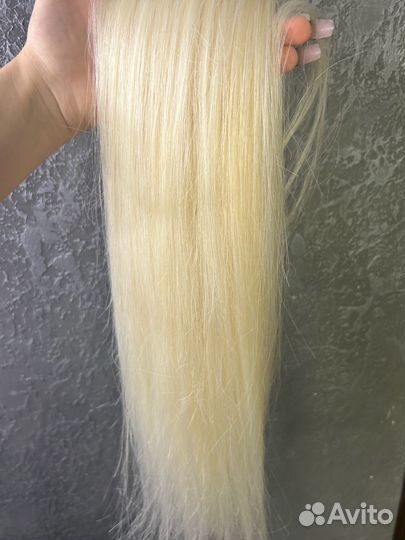Волосы для наращивания 70 см блонд