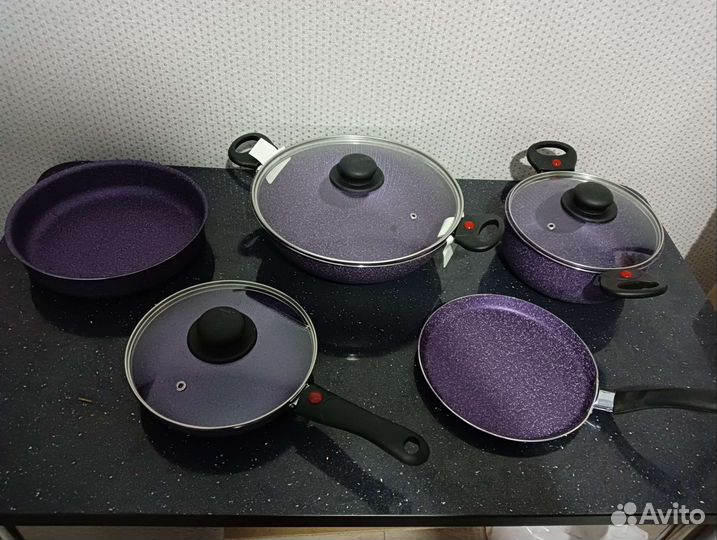 Набор посуды новый кастрюли