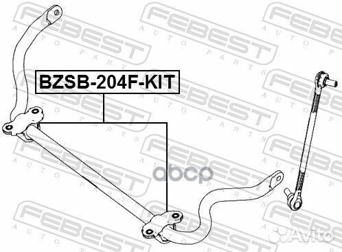 Втулка стабилизатора (комплект) перед прав/лев