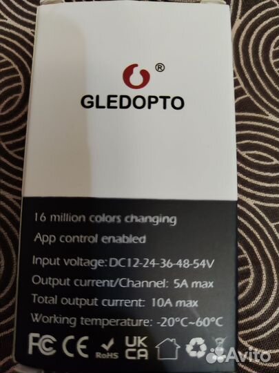 Gledopto Zigbee 3.0 контроллер rgbcct Pro