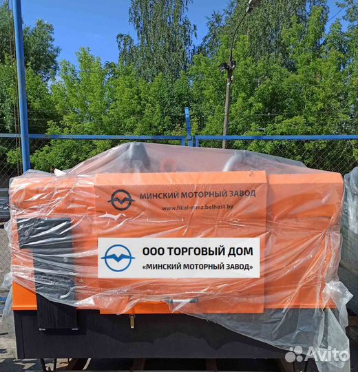 Компрессор винтовой дизельный ммз-пв12/0,7б/ш