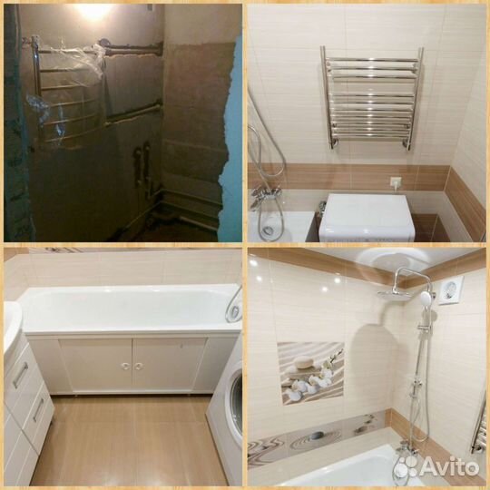 Ванны, санузлы. Плиточник. Укладка плитки