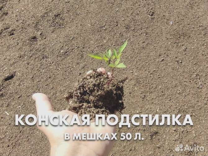 Удобрение из конского навоза с опилками в мешках 5