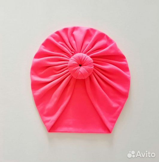 Шапка чалма / тюрбан неоновый
