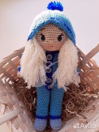 Кукла вязаная крючком ручная работа