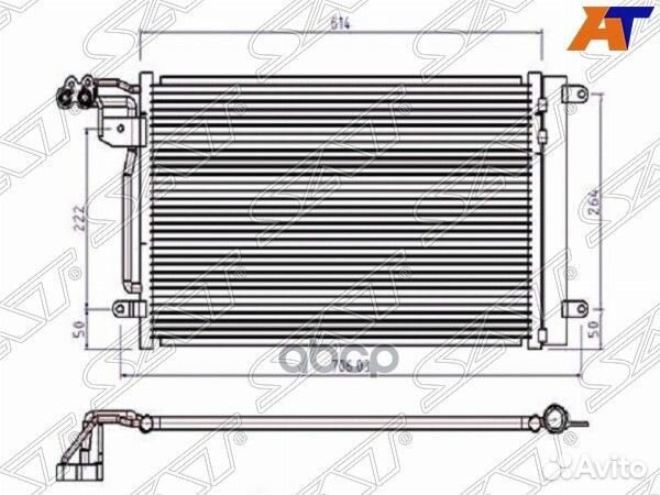 Радиатор кондиционера Skoda Rapid 12- / Volkswa