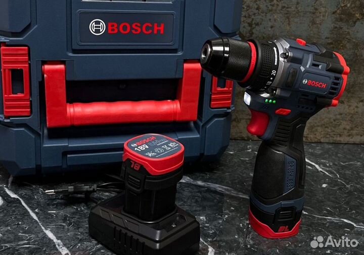 Бесщеточный шуруповерт bosch 18V/10mm