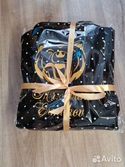 Халат мужской махровый с вышивкой