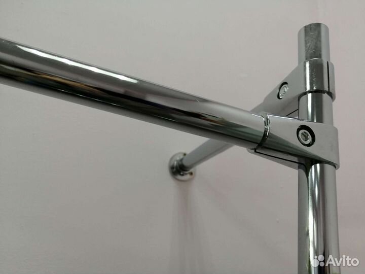 Рейлы для одежды пристенный стеллаж