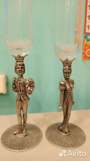 Бокалы Matticelli, из стекла и олова