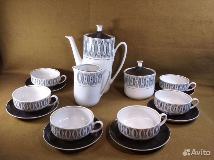 Чайный сервиз Солнышко Рига СССР винтаж