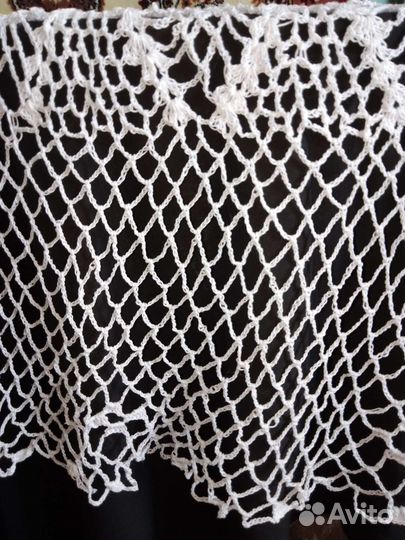 Скатерть белая круглая