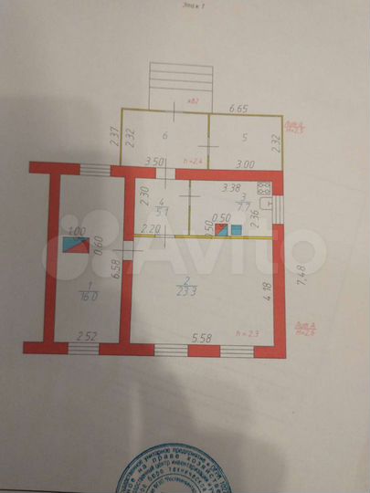 Дом 51,5 м² на участке 6 сот.