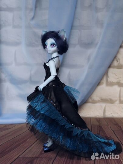 Шарнирная кошечка Джорджиана голубая