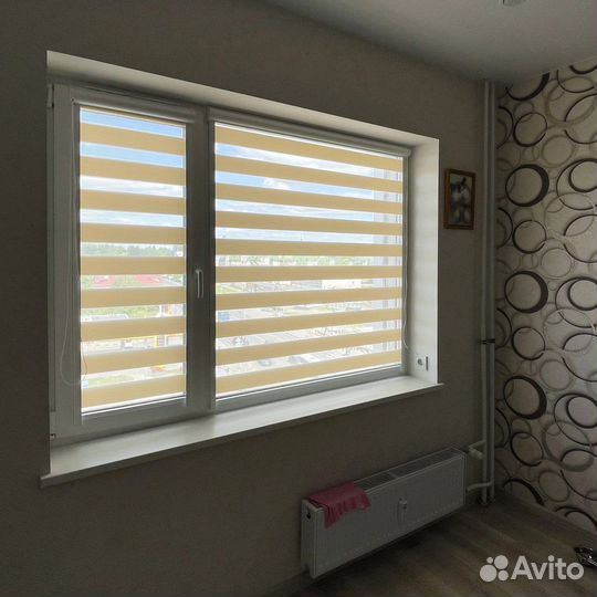 Рулонные шторы день ночь зебра