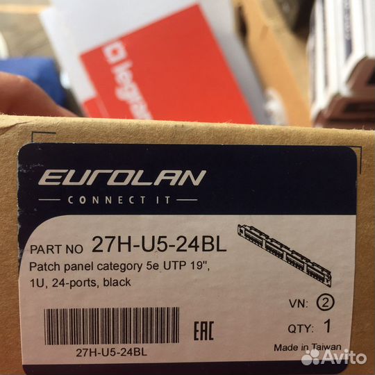 Коммутационная панель Eurolan 27H-U5-24BL