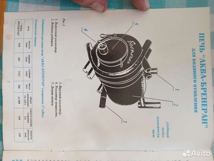 Печь газогенераторная Аква-бренеран
