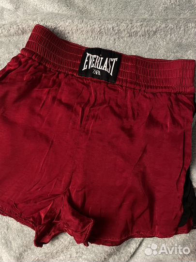 Атласные шорты zara everlast xs