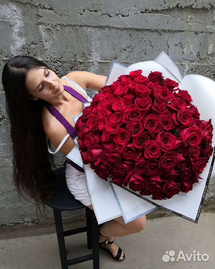 101роза 51роза букет цветы с доставкой