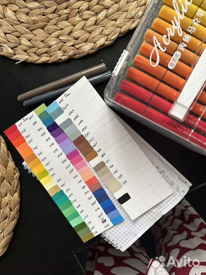 Какриловые маркеры 60 шт