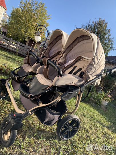 Коляска для двойни indigo DUO