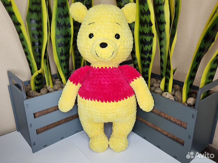 Плюшевый медведь Винни пух ручной работы
