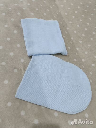 Шапка-бини с подворотом