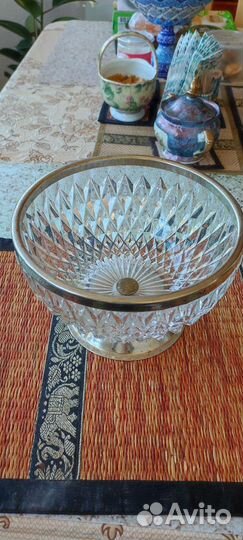 Хрустальная ваза для конфет или фруктов СССР