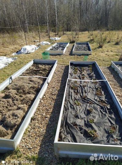 Грядка оцинкованная 1м х 1м х 32см