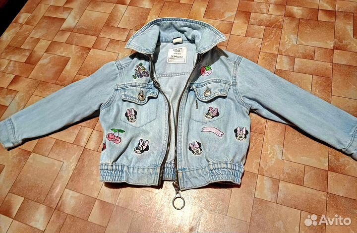 Джинсовая куртка для девочки 98