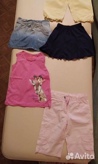 Пакет летних вещей на девочку на рост 92-104
