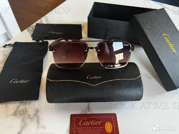 Cartier мужские солнцезащитные очки