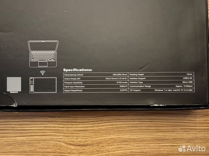 Графический планшет huion WH1409(8192)