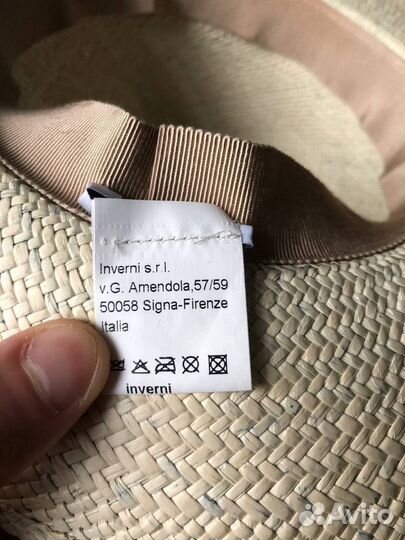 Летняя шляпа ручной работы Inverni, Италия