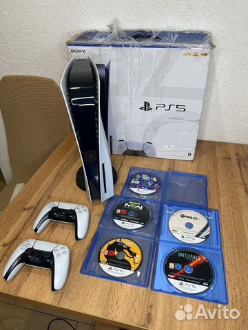 Sony playstation 5 ps5, 5 дисков, 2 джойстика купить в Москве ...