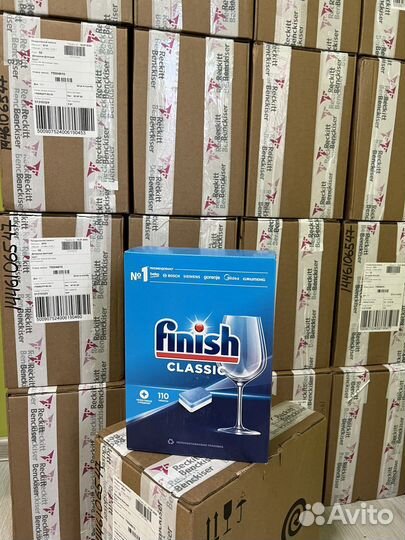 Табоетки для посудомойки finish classic 110 шт