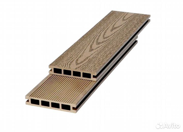 Террасная доска из дпк полнотелая