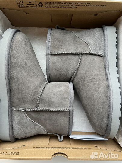 Угги Женские UGG classic mini II grey