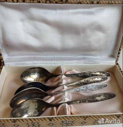 Ложки мельхиоровые (Факел) СССР мнц