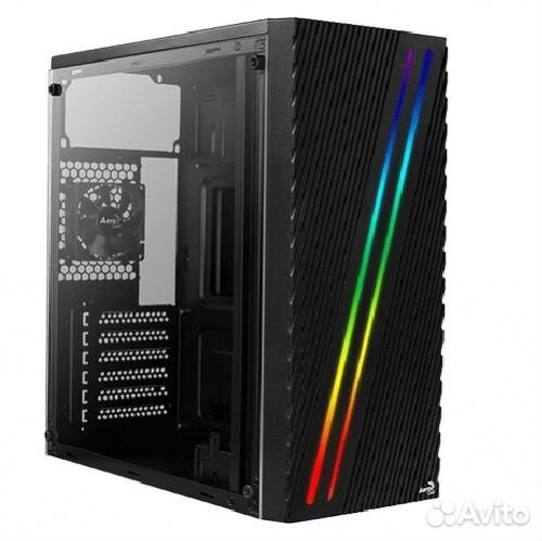 Корпус ATX Aerocool Streak-A-BK-v1, Midi-Tower, бе