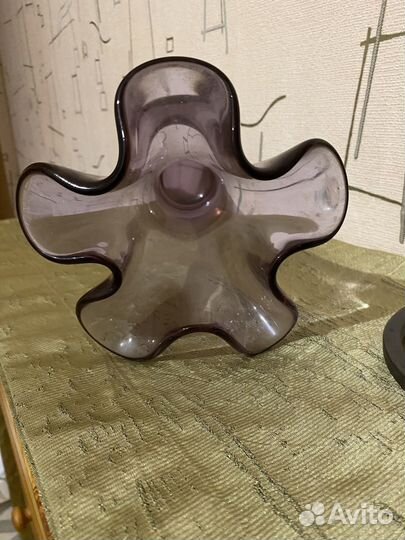 Ваза цветное стекло СССР