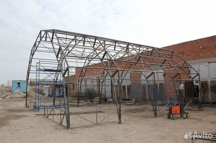 Ворота, заборы, навесы, металлоконструкции, ангары