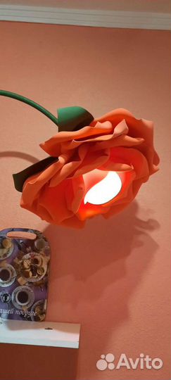 Торшер напольный роза