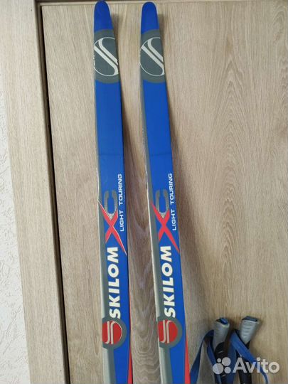 Лыжи беговые Skilom+палки+ ботинки