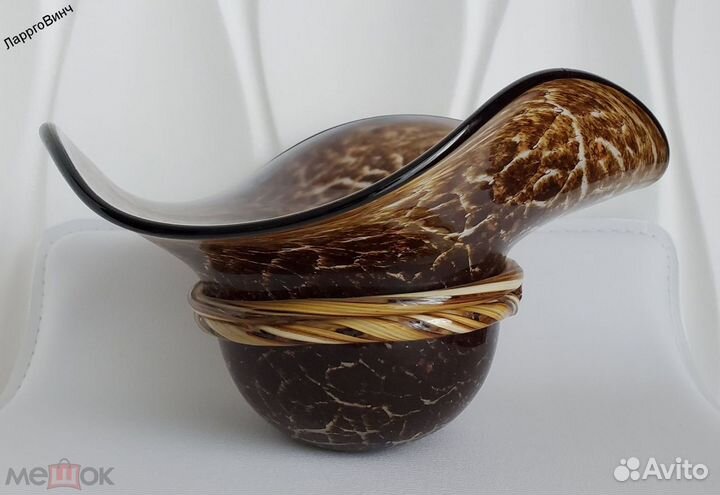 Ваза Шляпа муранское стекло Италия ручная работа