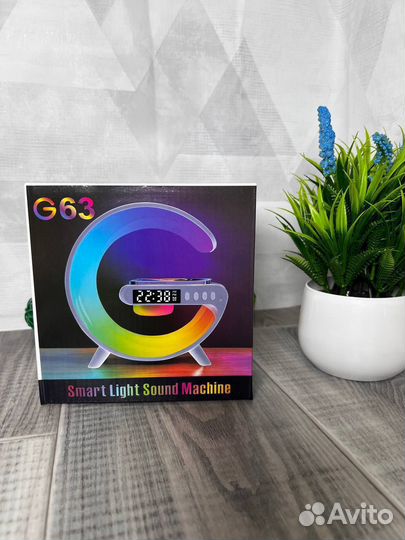 Настольная смарт лампа-ночник RGB G-Smart G63 6в1